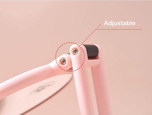 Stianiiie 1X 5X Handheld Mirror with Handle for Travel， Magnifying Mirror, Magnification, Rotation Adjustable Handle, Double Sided Folding, Mirror for Women for Eyes Makeup Travel Table Desk Shaving