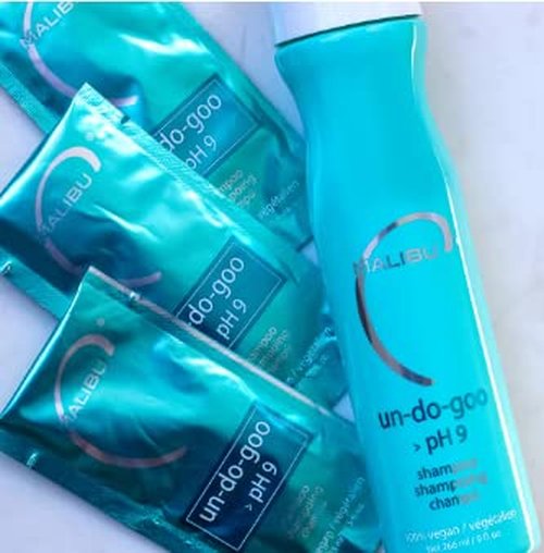 Malibu C Un-Do-Goo Clarifying Shampoo - Sulfate-Free Cleanser for Shine Restoration - Removes Product Build-Up