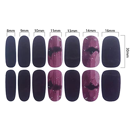 Nail Wraps & Strips Kit - 16 Sheets Gradient & Marble Designs for Nails - Variation KIT1