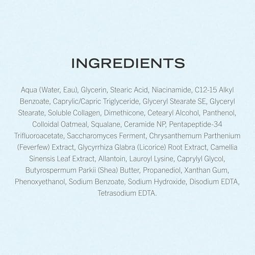 First Aid Beauty - Firming Collagen Cream with Peptides & Niacinamide, Ultra-Rich Plumping Moisturizer, Hydrates & Visibly Firms, Non-Comedogenic, Safe for Sensitive Skin, 3.5 oz