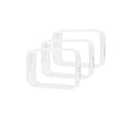 Clear Travel Bags 3 Pack 7.9"x2.5"x5.3" Multipurpose Transparent TSA Cosmetic Bag Clear Pouch For Toiletry, Makeup, Traveling - Single Zipper