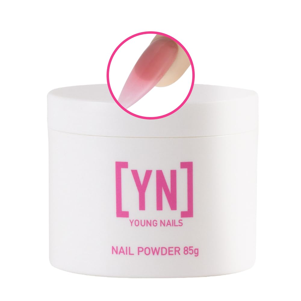 Young Nails Acrylic Speed Powder - Self-Leveling Acrylic Nail Powder, Clear Nude Pink White Acrylic Powder for Nail Extenstion, Professional Grade, Superior Adhesion, Color - Bubblegum, 85g