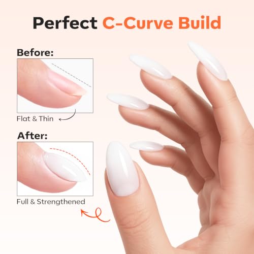 Milky White Builder & Top Coat Gel Polish - 15ML - Variation: Milky White Builder Top