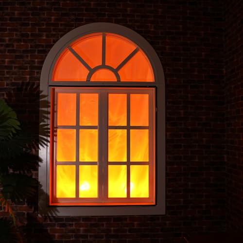 Halloween Fire Effect Projector Decorations for Windows & House Decor
