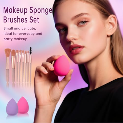 Red Medium Makeup Kit for Women Teens Full Set with Eyeshadow Foundation & Brushes