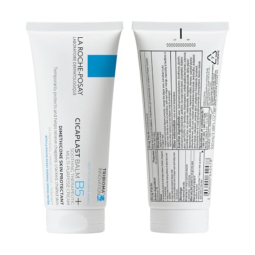 La Roche-Posay Cicaplast Balm B5+, Madecassoside + Shea Butter + Vitamin B5 Panthenol, Healing Ointment & Therapeutic Multi Purpose Calming Cream for Dry & Irritated Skin, Paraben Free, 100ml