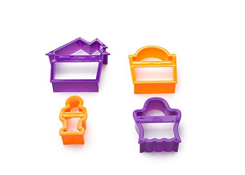 Nesting Halloween Cookie Cutter Set - Haunted House, Ghost, Tombstone & Mummy