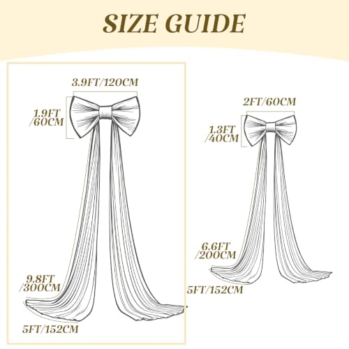 Large Black Bow Wall Decor - 47x24 Inches Oversized Satin Ribbon for Room & Party Backdrops - Black / 47 x 24 Inches