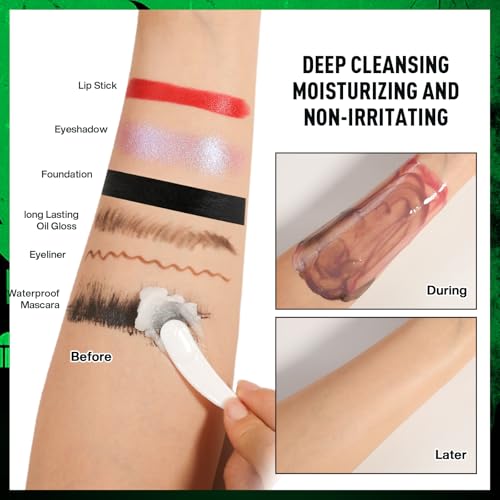 Oil-Based Face Paint Kit - Black White Green 3×50g for Halloween Cosplay Stage Makeup