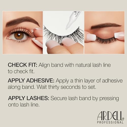 False Mink Lashes Flutter 821 - Rounded Silhouette, 4 Pairs Vegan Fluffy Strip Lashes