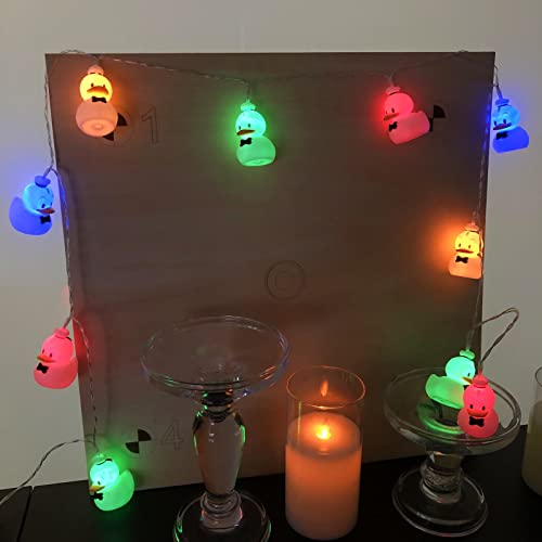 Battery Powered Animal Shape String Lights 1.65m 10 LEDs Duck Night Light for Holiday Decor
