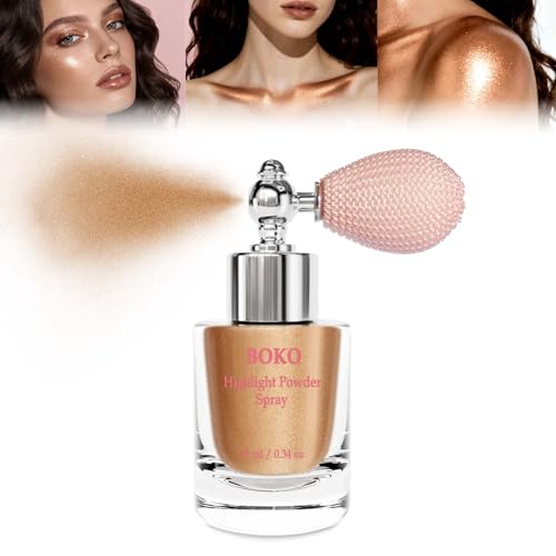Body Shimmer Spray - Late Autumn Highlighter Powder & Glitter for Face & Body