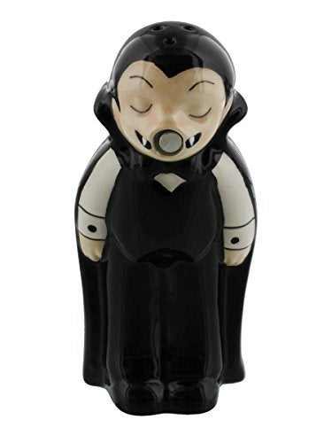 Vampire Love at First Bite Magnetic Ceramic Salt & Pepper Shakers Set
