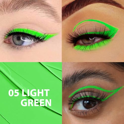 Waterproof Liquid Eyeliner Set - 12 Bright Colors, Long Lasting & Smudge-Proof