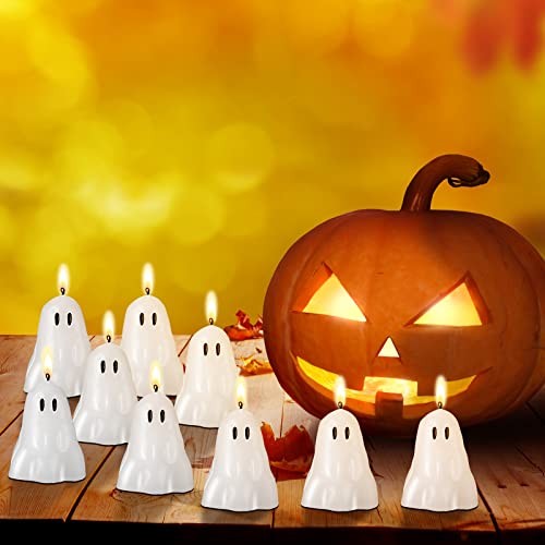 Halloween Ghost Candles Bulk Pack - Cute Spooky Soy Wax Candles for Party Decor