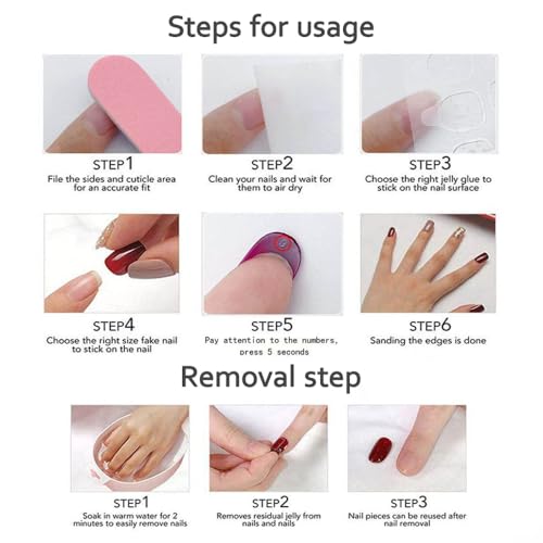 Gothic Press On Nails Long Stiletto Fake Nails Ghost Blood Sparkling Design - Ghost / M
