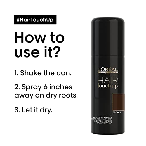 L'Oréal Professionnel Hair Touch Up Root Concealer Spray - Brown 2oz