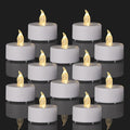 100 Pack Warm White Flameless LED Tea Lights Candles - Realistic Flickering Long Lasting Battery-Powered for Party Wedding Home Decor
