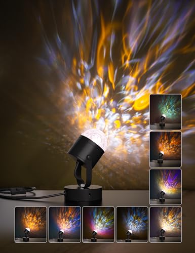 Joyzy Plug-in Ocean Wave Table Lamp Water Ripple Black - Mood Lighting