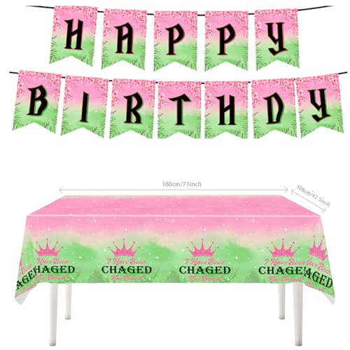 Magic Witch Party Supplies Set - Pink & Green Birthday Decorations for 20 Guests