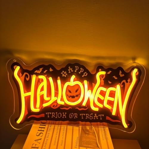 Halloween Neon Sign Ghost LED Light - Personalized Halloween Decor, Color 2