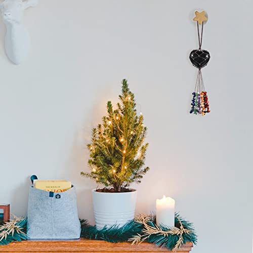 Black Obsidian Love Heart Crystal Hanging Ornament for Feng Shui & Meditation - Car & Home Decor - Variation: Black / Black Obsidian