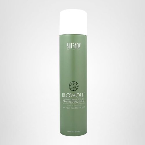 SURFACE Hair Blowout Firm Hair Spray for Women and Men, 8.8oz - Heat Protecting, Volumizing, Lychee and Maracuja Oil - Premium Blowout Hair Products for Styling