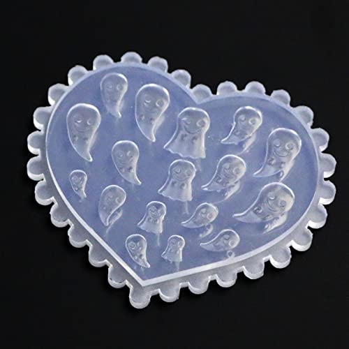 3Pcs Nail Art Silicone Molds for 3D Skull Ghost Bat Design DIY Manicure