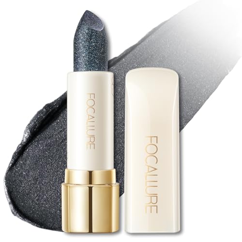 Moisturizing Glitter Finish Lipstick - Night Song BK01 by FOCALLURE