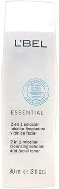 L'Bel Essential Micellar Cleansing Solution & Facial Toner - 3 Fl. Oz. for Refreshing Skin