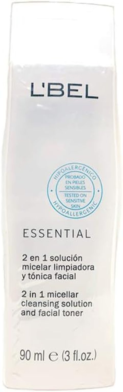 L'Bel Essential Micellar Cleansing Solution & Facial Toner - 3 Fl. Oz. for Refreshing Skin