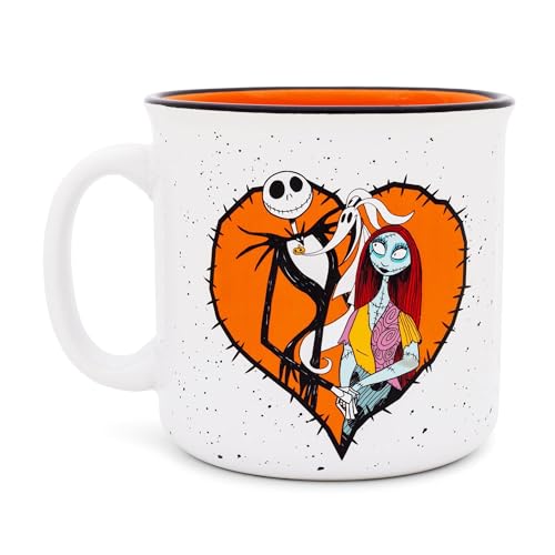 Large Ceramic Coffee Mug 20oz Nightmare Before Christmas Jack Sally Zero
