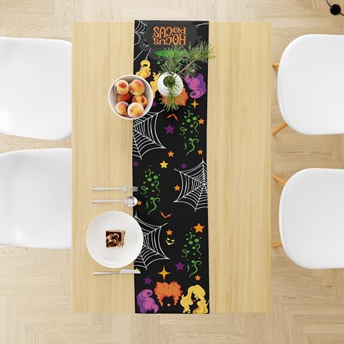 Halloween Table Runner 13x72in Autumn Decorations for Dining Table - Spooky Party Decor