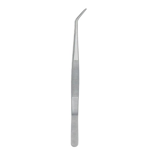 Stainless Steel Tweezers, with Curved Serrated Tip Multipurpose Tweezers Sewing Machine Tweezers Forceps for Craft Repairing (5)