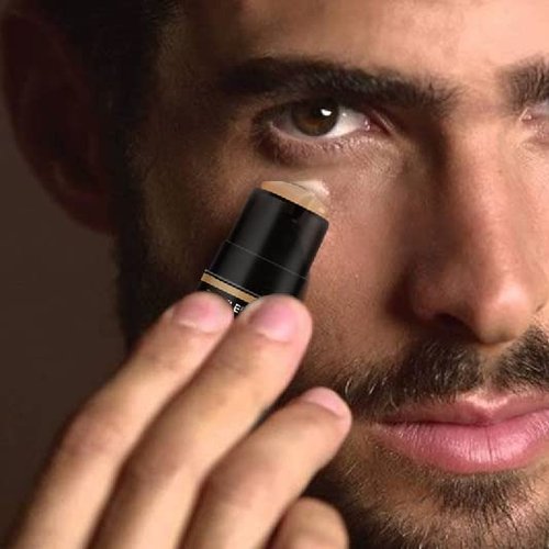 Skiennix Concealer Stick with Brush - Erase Dark Circles & Flaws - Dual-Sided Full Coverage (Medium)
