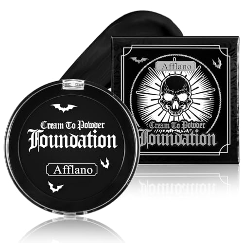 Black Face & Body Paint Cream to Powder Makeup for Halloween & Cosplay - Black Variation