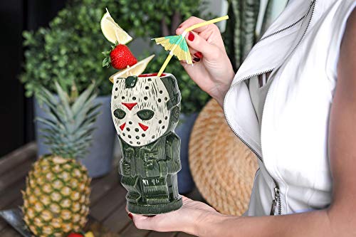 Horror-Themed Ceramic Tiki Mug - Jason Voorhees 26oz Collectible Cup
