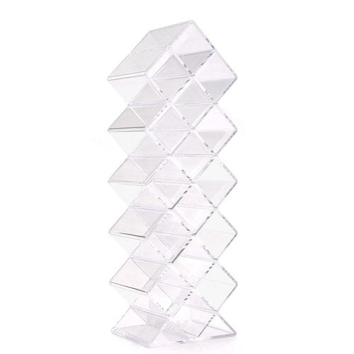 Nimiah Lipstick Holder Organizer for-Vanity - 16 Slots Lip Gloss Holder Clear Cosmetics Display Stand for Lip Stick Storage