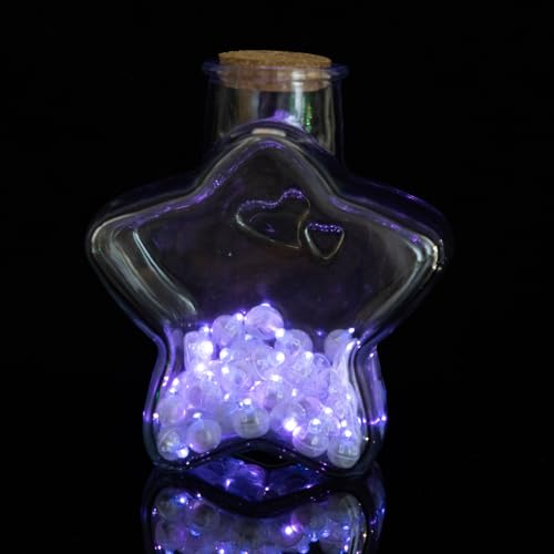 50PCS Purple Mini LED Balloon Lights for Party & Wedding Decor - Indoor Outdoor