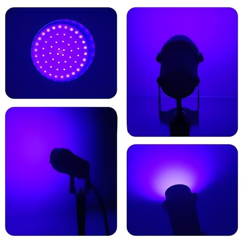 Outdoor LED Blacklight Spotlight 15W Waterproof Landscape Lighting for Halloween Parties