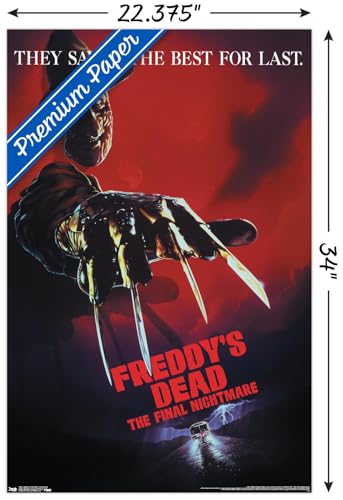Nightmare on Elm Street Freddy's Dead Wall Poster - 22.375 x 34 Inches, Unframed Premium Version (POD16588)