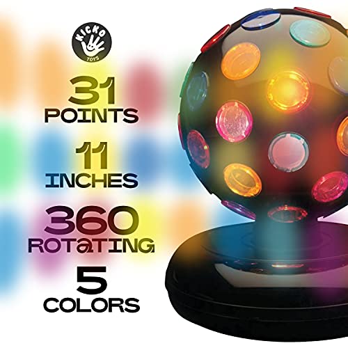 Mini Traffic Light Lamp with Blinking LED Lights for Parties and Decorations - 11 Inches Tall