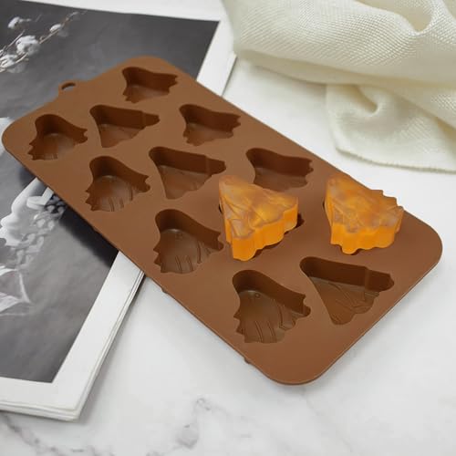 Halloween Ghost Silicone Mold - 2-Piece Food-Grade Candy and Cake Decor