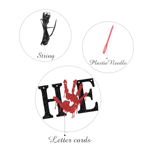 Horror Movie Party Banner - Haunted House Halloween Decorations