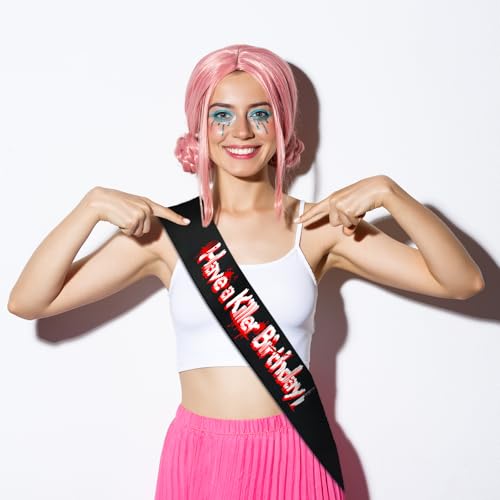 Halloween Costume Sash - Have A Killer Birthday Spooky Party Accessory