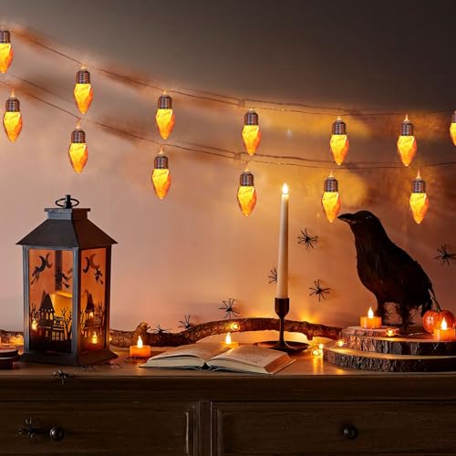 Fall Maple Leaf String Lights 8.2FT 10 LED Battery-Powered Decor - Variation 1