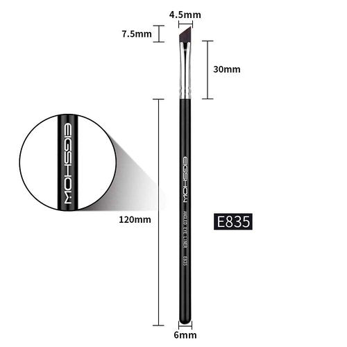 Skiennix Eyeliner Brush - PRO Precision Gel Eye Liner Brush with Ultra Thin Angled Tip - 2-Piece Set