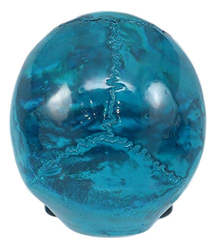 Set of 4 Translucent Witching Hour Skull Miniatures - Blue Halloween Decor