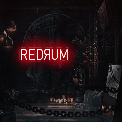 Redrum Neon Sign Horror LED Wall Light Creepy Gothic Room Decor - Variation
