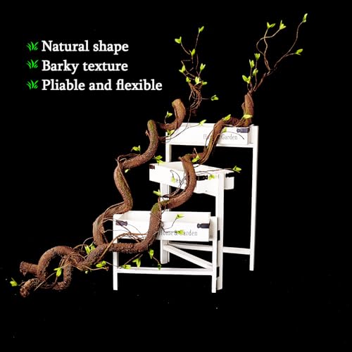 63in Bendable Artificial Tree Trunk & Leaf Wall Decor - Moss Vine Foliage